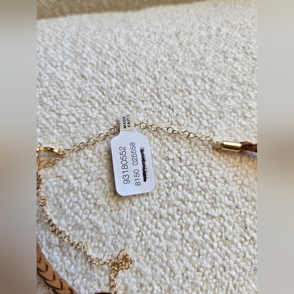 NWT! Free People × Serafina, Sara Choker, Neutral Tan, $38 - Picture 9 of 12